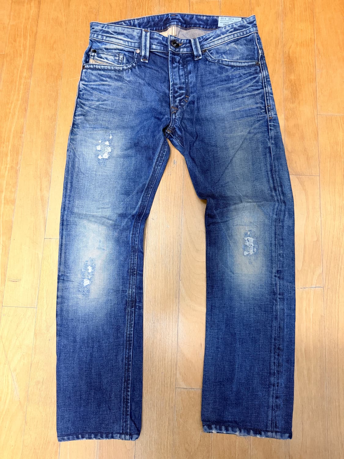 디젤 타바 빈티지 데미지 워싱 슬림 스키니 데님팬츠28 상품이미지1