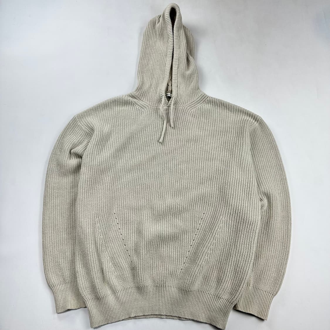 키뮤어 니트 후드 베이지 상품이미지1