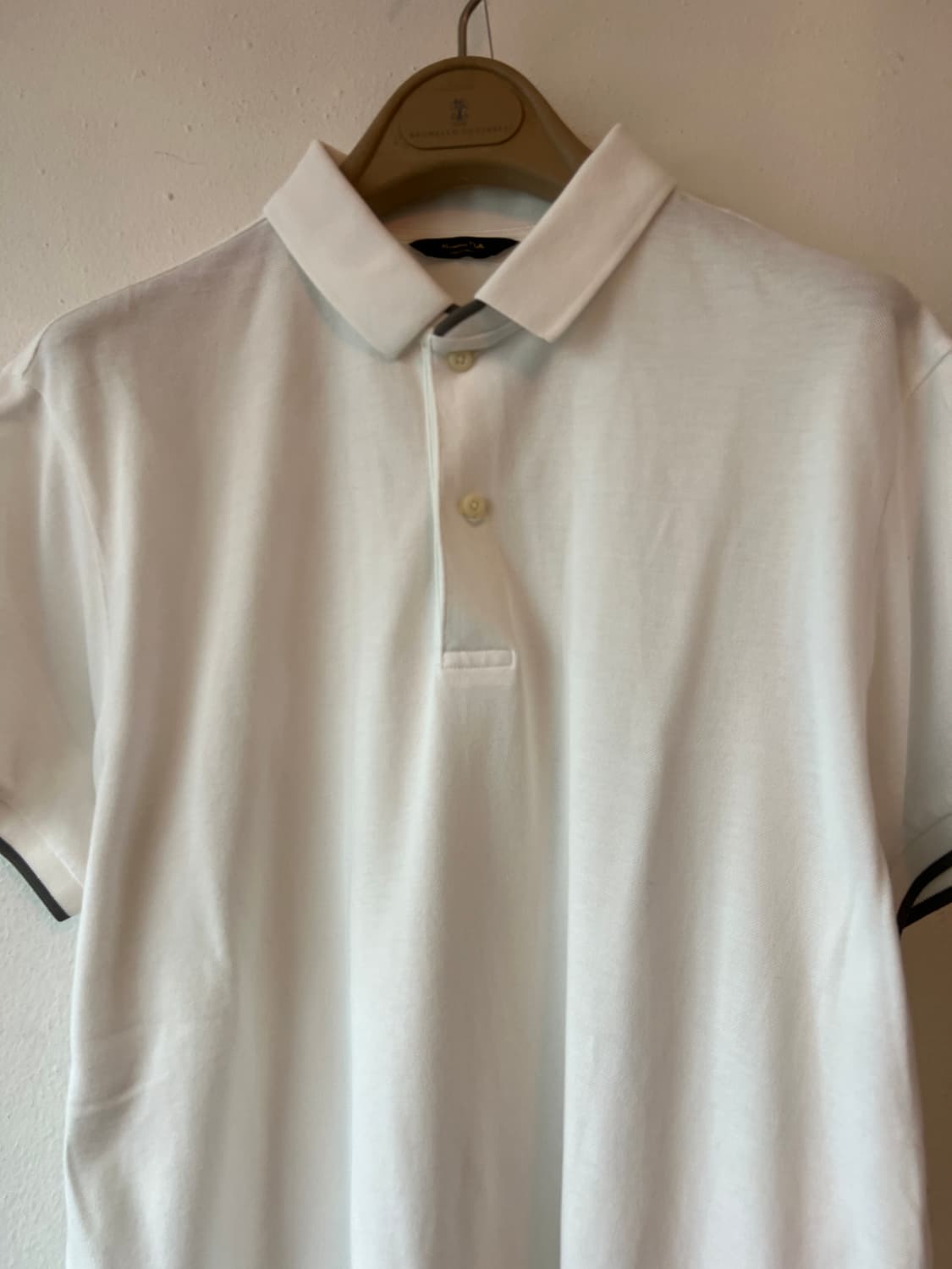 마시모뚜띠 남성 아이보리 PK카라티셔츠 반팔티셔츠 상품이미지1