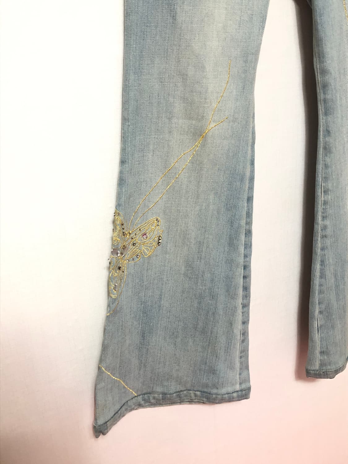 Egoist Butterfly Embroidered Jeans 상품이미지5