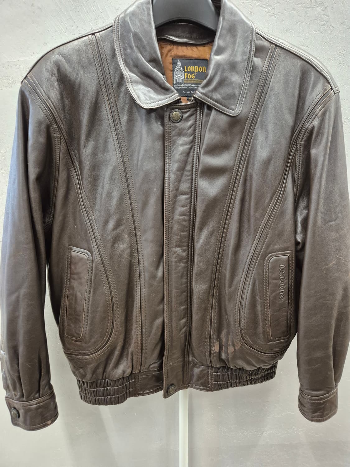 런던포그 빈티지 양가죽 자켓 95 상품이미지2
