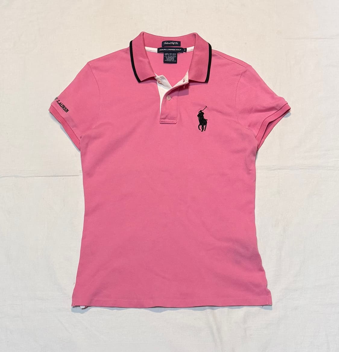 폴로 랄프로렌 빅포니 딱붙핏 카라티 핑크 상품이미지1