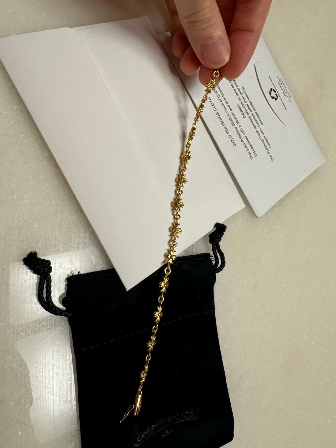 크롬하츠 타이니 팔찌 22k(12링크) 상품이미지2