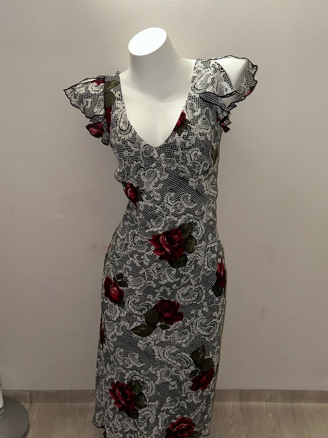 빈티지 고스 로즈 롱 원피스  상품이미지10