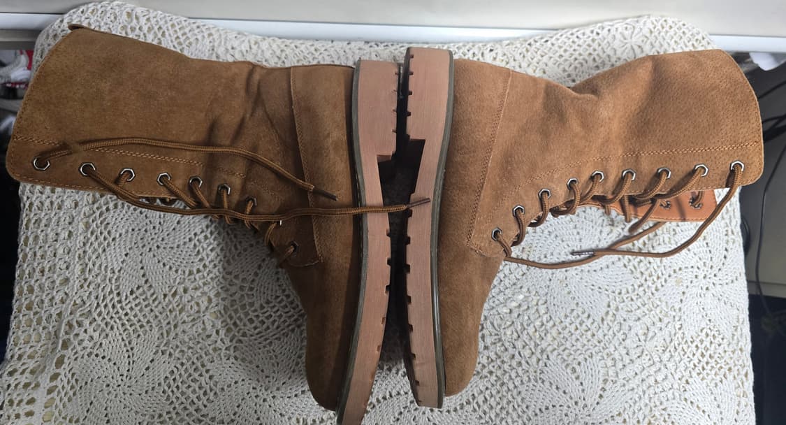 스웨이드 털 안감 브라운 워커 부츠 245 상품이미지3