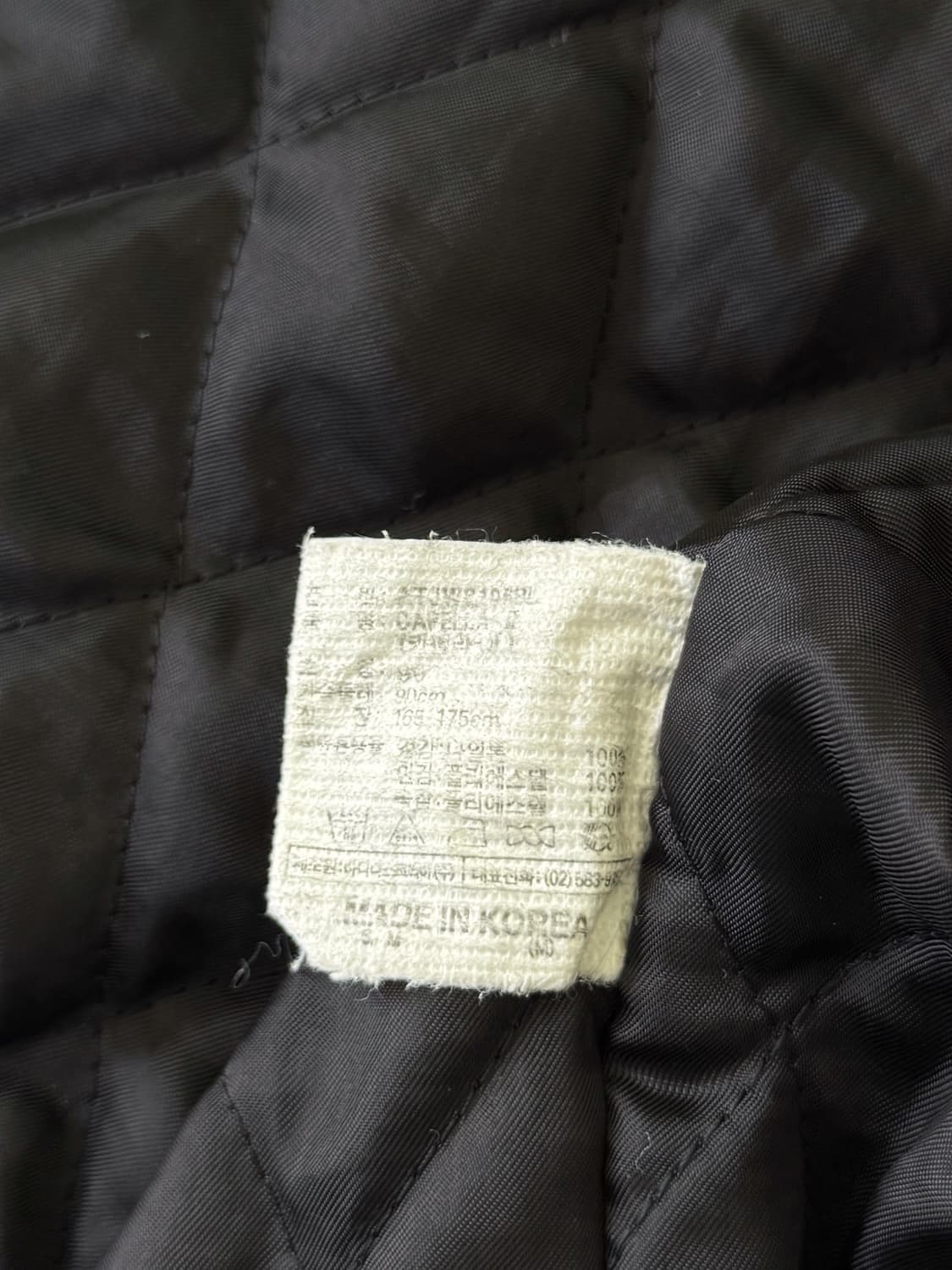 아디다스 90‘s 루즈핏 네이비 하늘 배색 누빔 후드 점퍼 상품이미지7