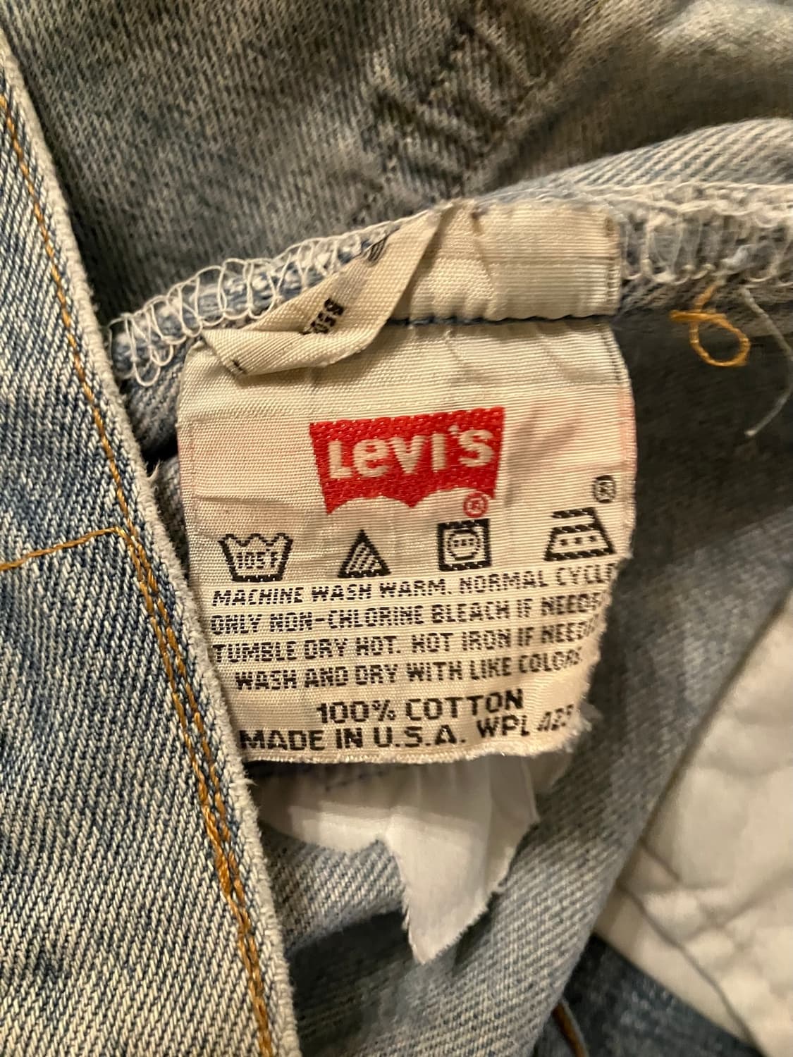 90s USA 빈티지 리바이스 501 데님 팬츠 상품이미지9