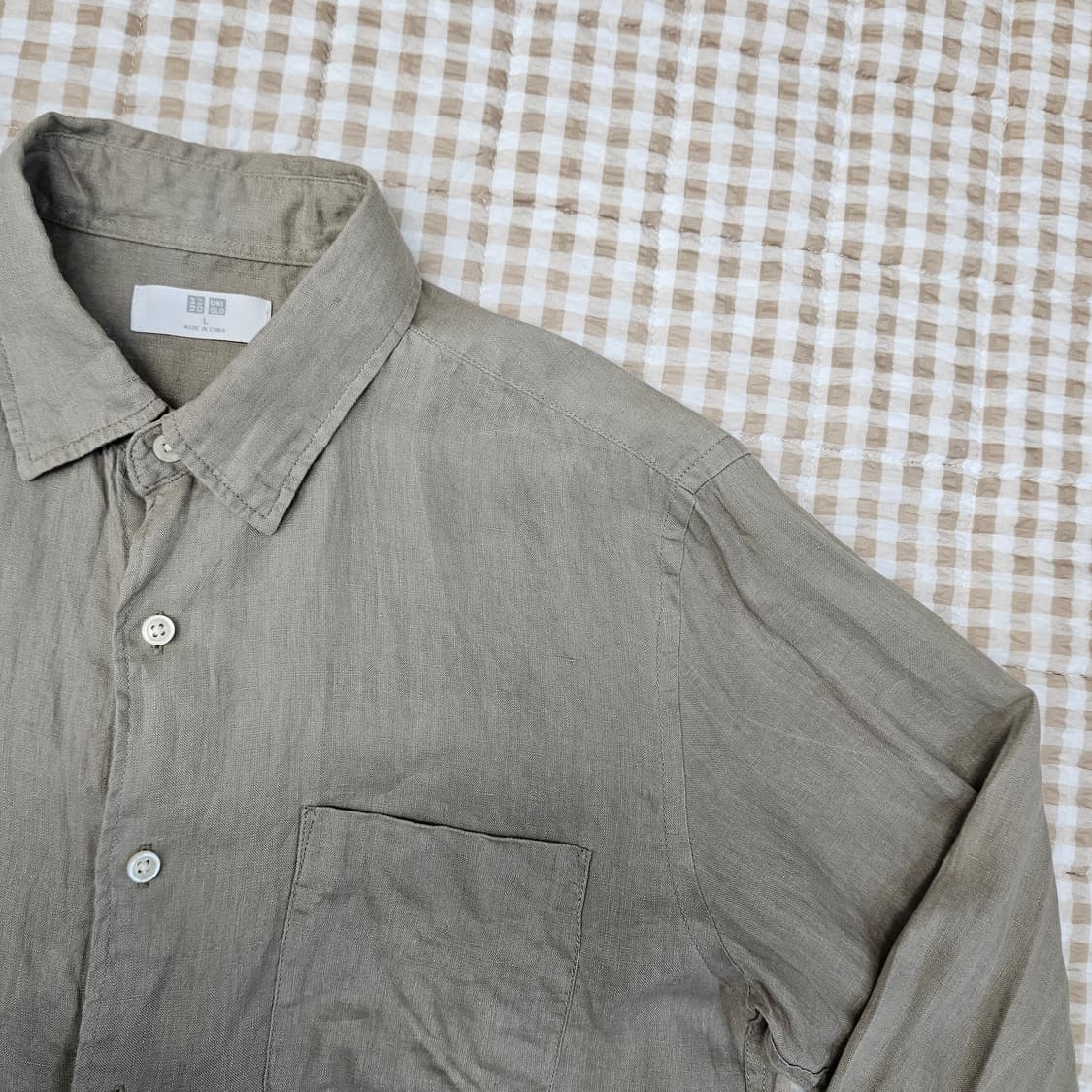 유니클로 마100 긴소매 셔츠 남자100 상품이미지3