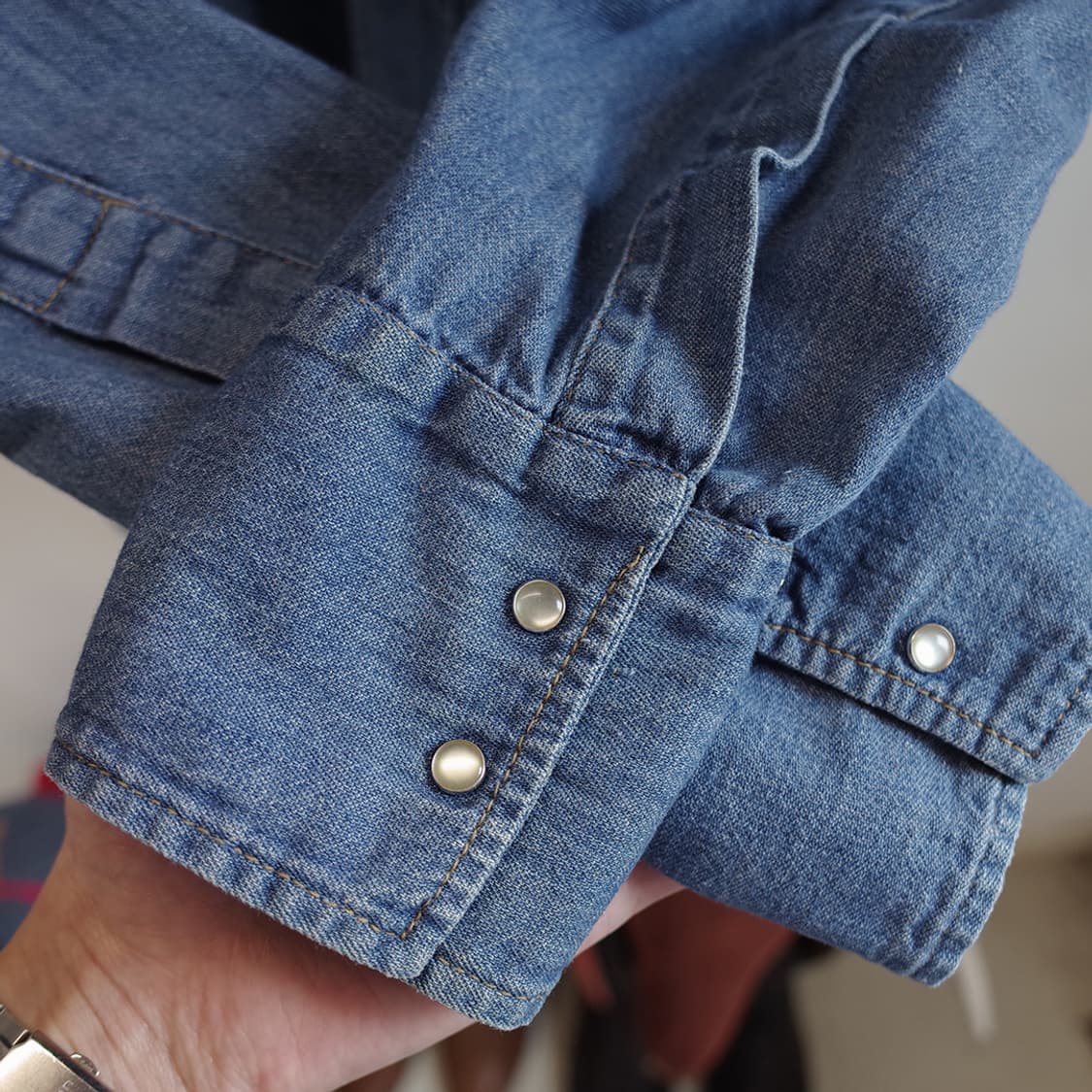 70's Ranchcraft Denim Western Shirt 상품이미지5