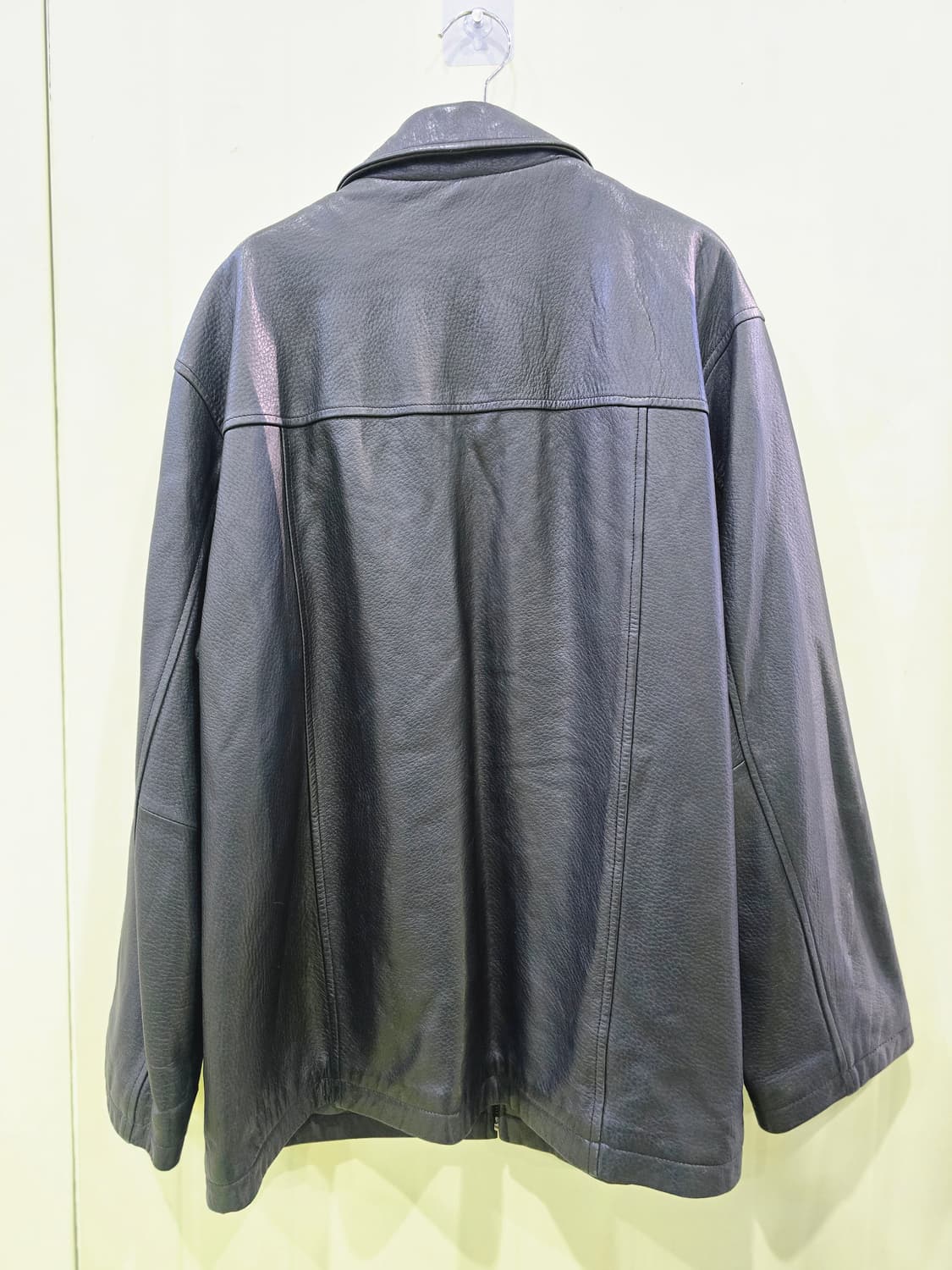 윈디클럽 블랙 가죽 자켓 100 상품이미지7