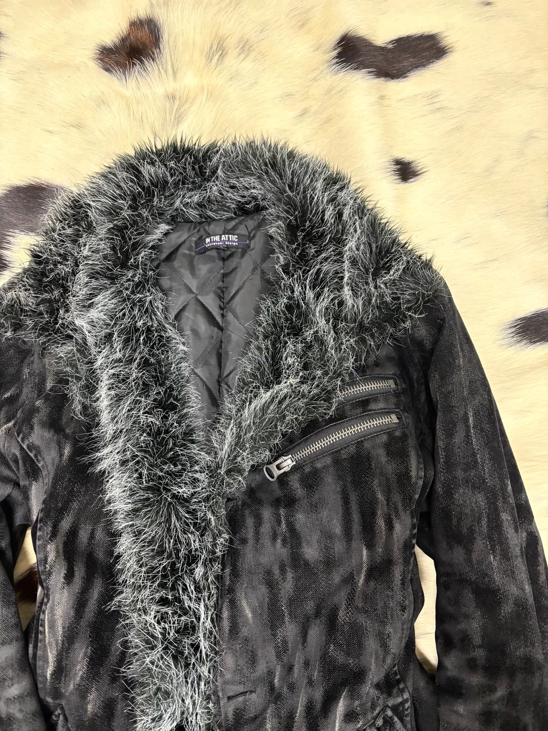 [IN THE ATTIC]2000s VKEI Fur Trimming Wa 상품이미지9