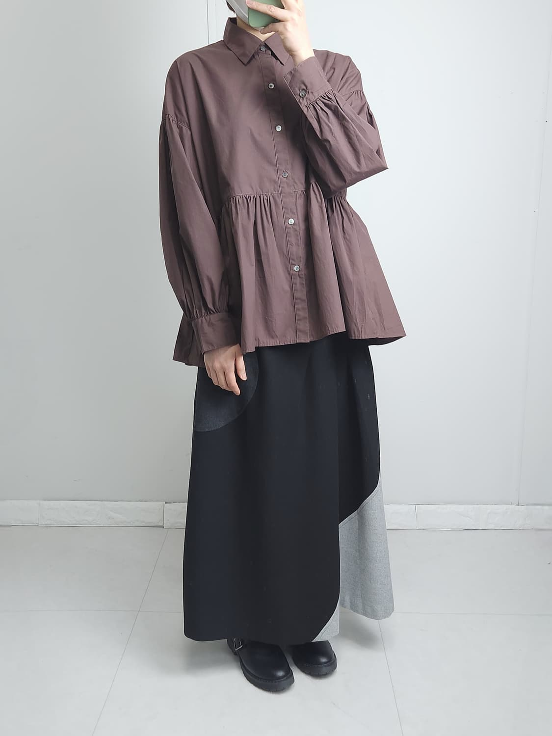 셔링 블라우스 상품이미지3