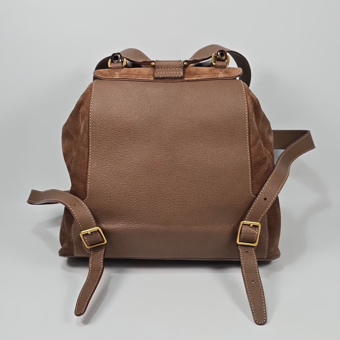 구찌 스웨이드 뱀부 투포켓 백팩 상품이미지3