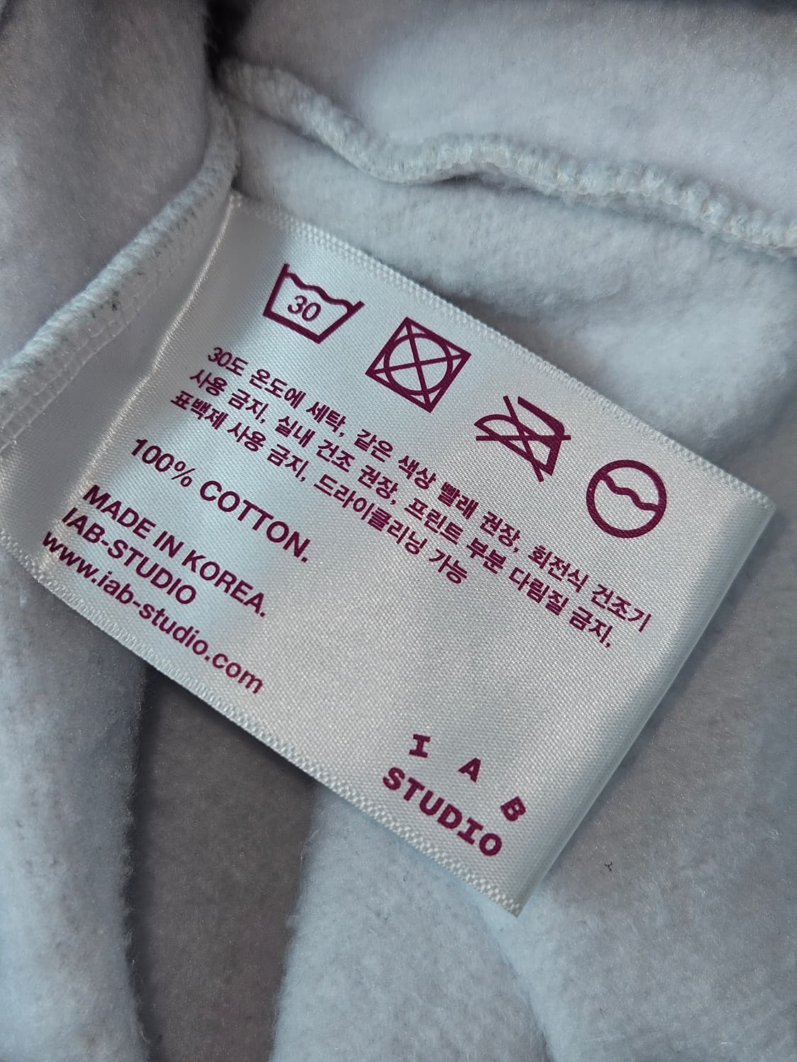 아이앱스튜디오 반집업 하프집업 스웻셔츠 XL 정품 (택배비 포함) 상품이미지4