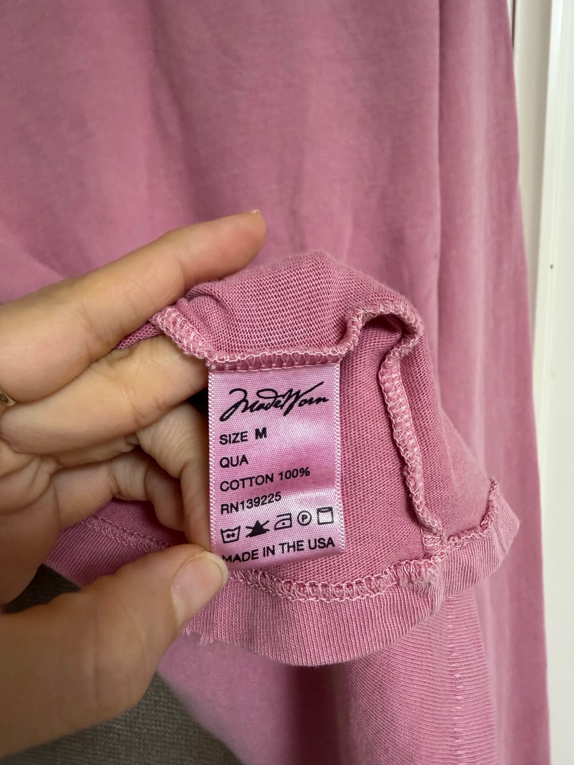 메이드원 핑크 롱슬리브 m 상품이미지3