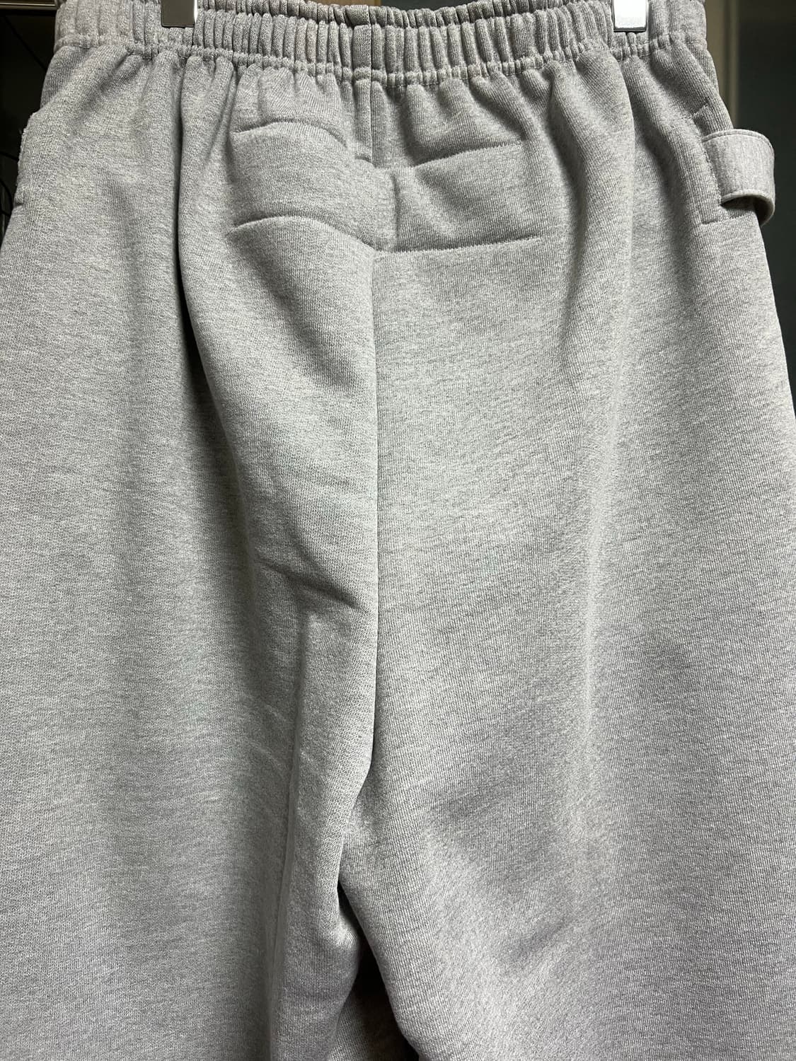 [OS] MJD x 코인 서울 벨티드 헤비 스웨트 배기팬츠 멜란지 그레이 상품이미지3