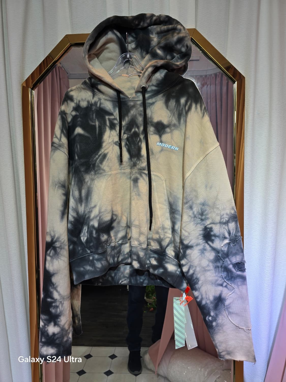 새상품 Off-White MODERN 타이 다이 후드티 상품이미지1