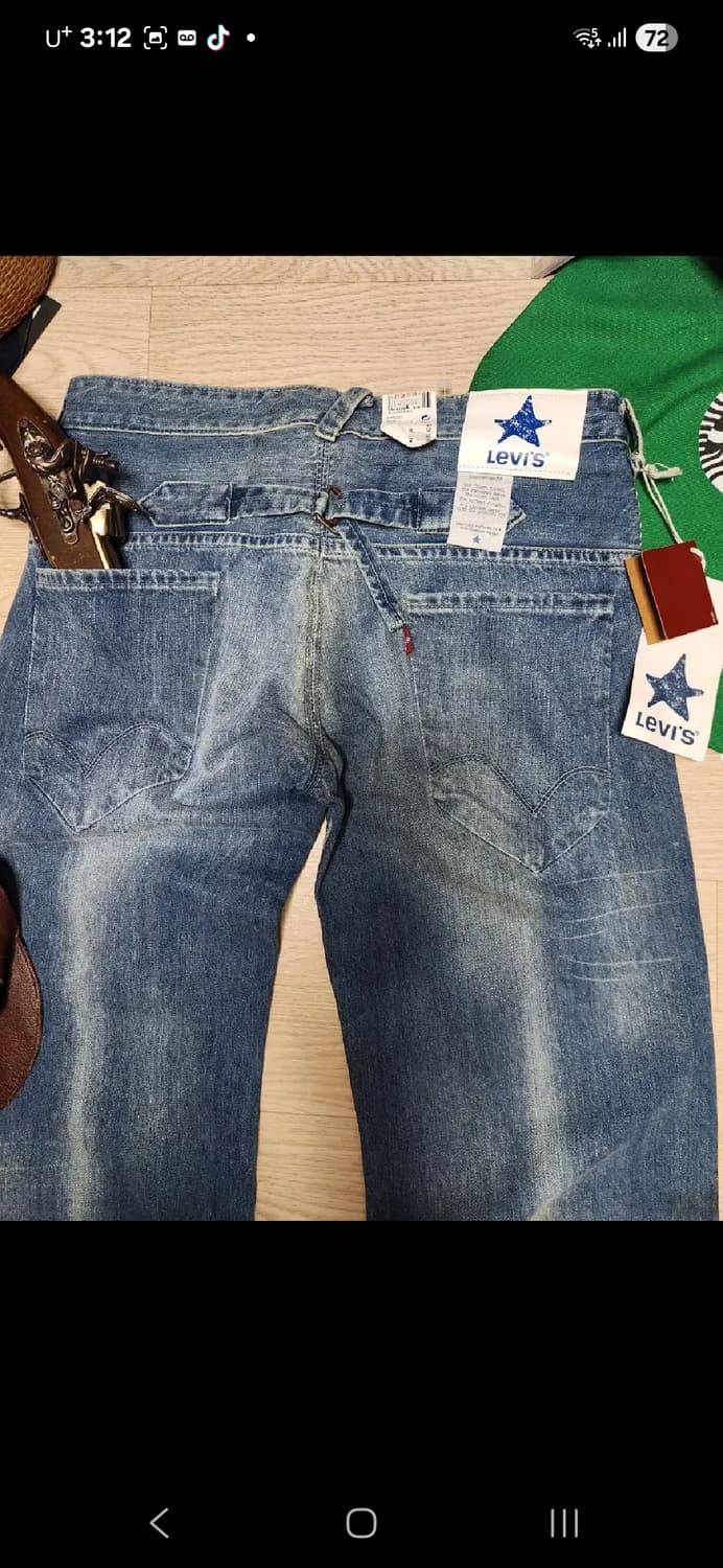 (새상품)리바이스 신치백 블루스타 엔지니어 데님 청바지 팬츠 상품이미지1