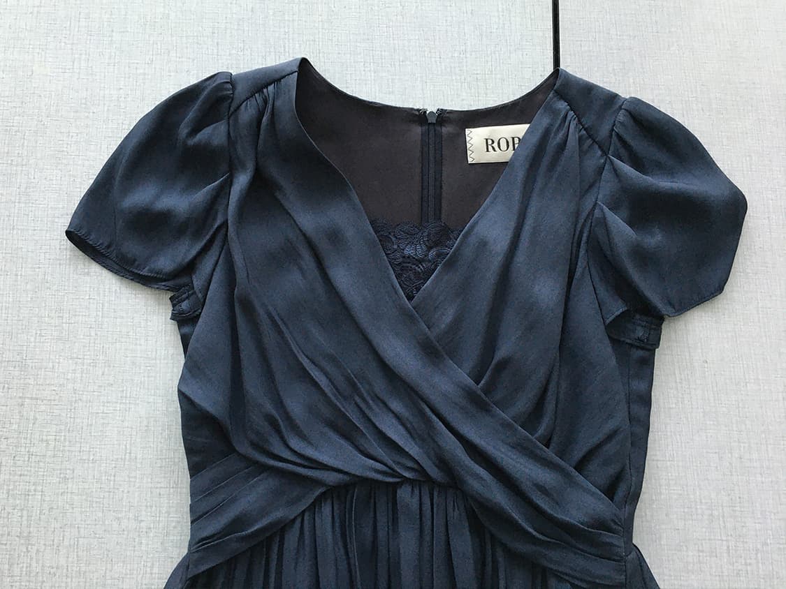 soft drape wrap midi dress 상품이미지4