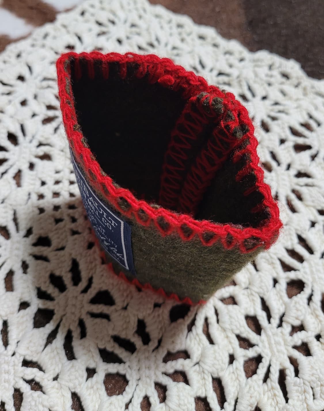 미국 헌팅 모직 핸드메이드 컵 홀더 상품이미지3