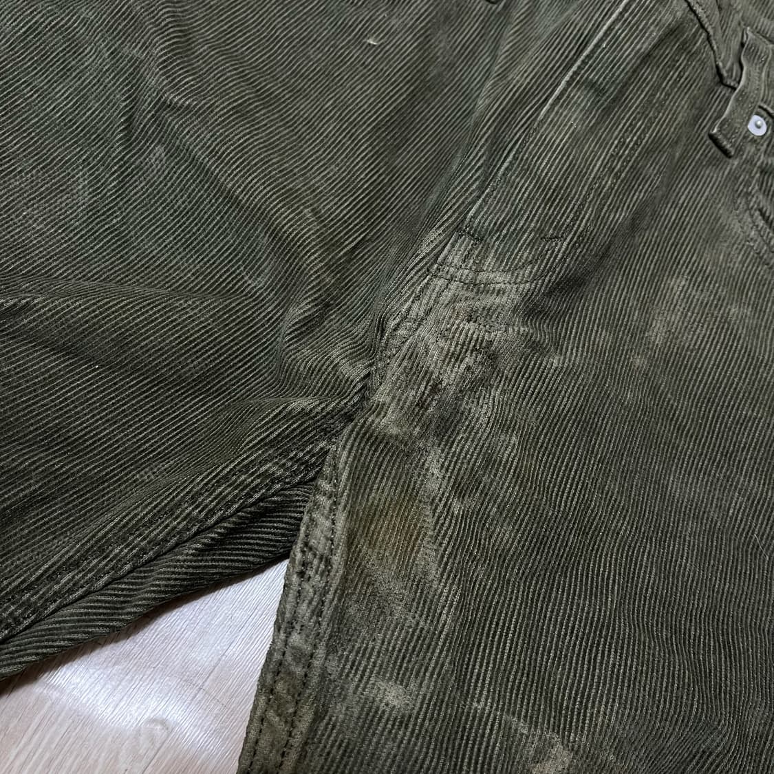 리바이스 502 화이트탭 코듀로이 팬츠 [카키] W32 L32 상품이미지7
