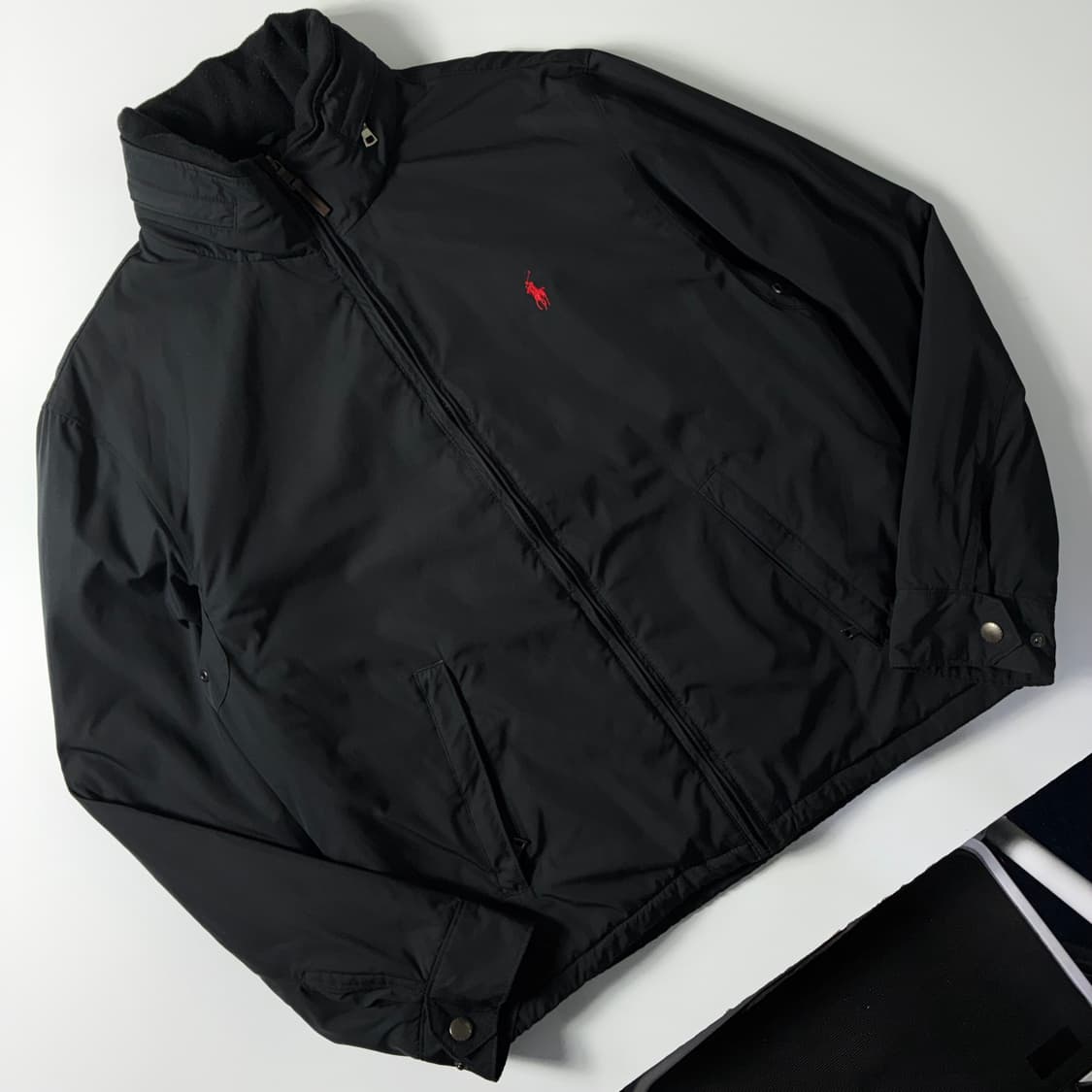 Polo  폴로 랄프로렌 자수 폴리쉘 블랙 페리 자켓  상품이미지3