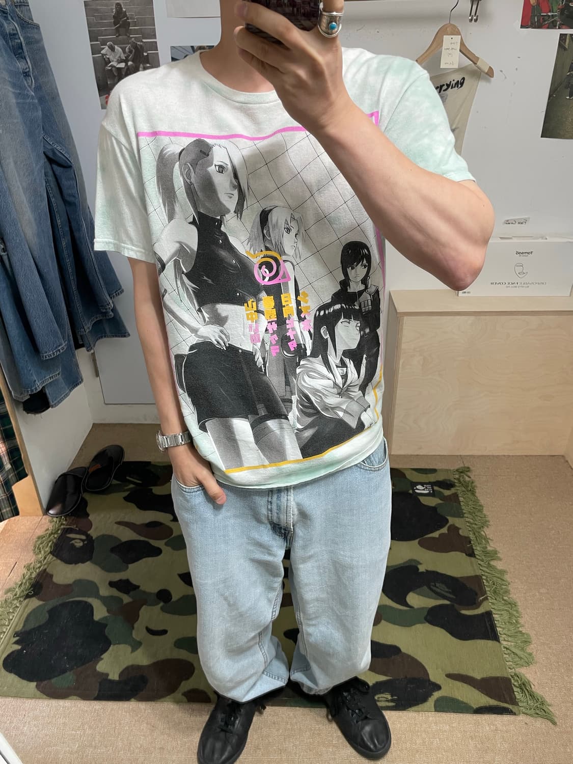 나루토 다잉 티셔츠 (M) 상품이미지5