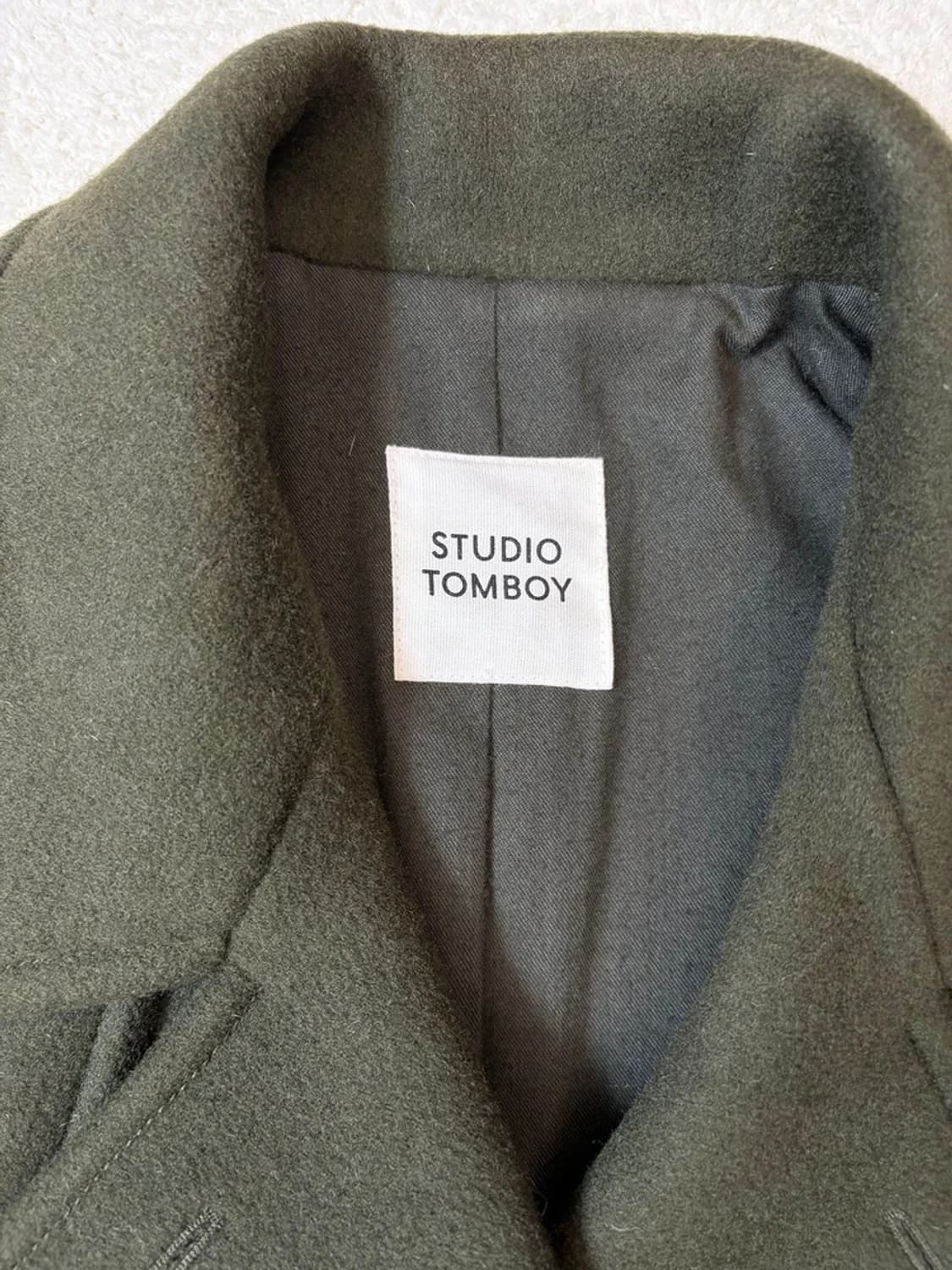 스튜디오톰보이 17ss 울 앙고라 더플 코트 PN6071 상품이미지7