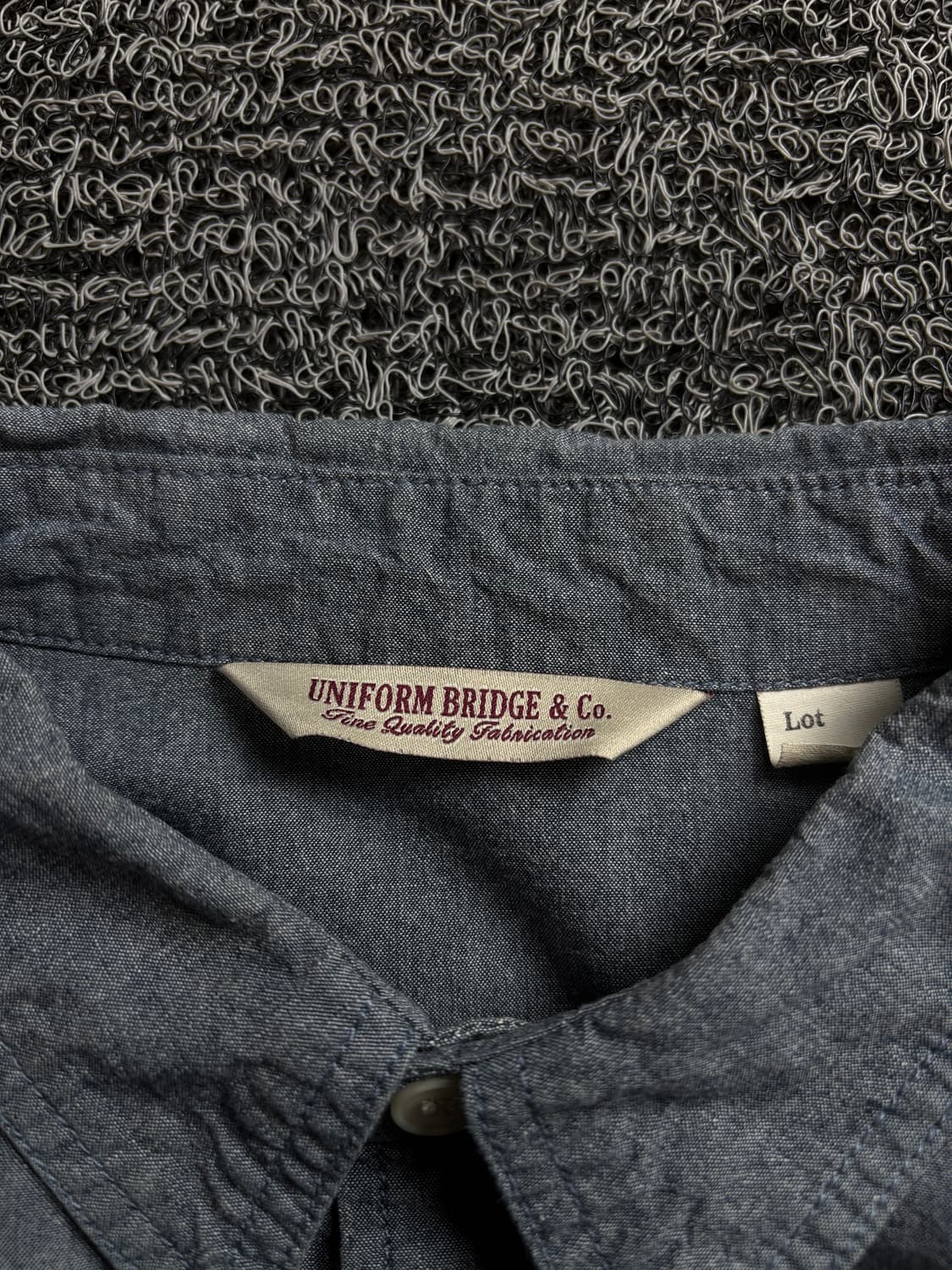 유니폼브릿지 아메카지 웨스턴 샴브레이 데님 셔츠 1811 상품이미지4