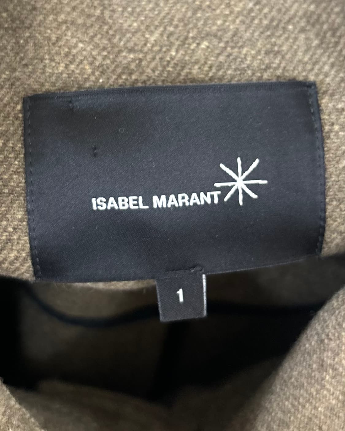 이자벨마랑 카키 오버 히든버튼 울 코트  상품이미지7