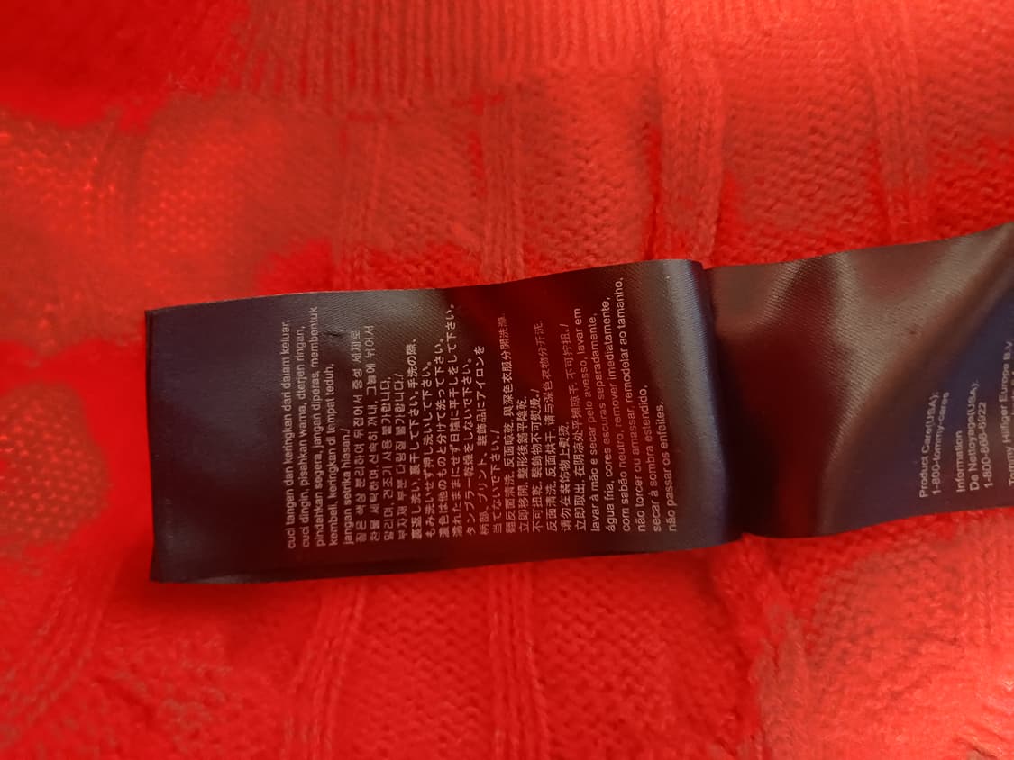 타미힐피거 케이블 니트 / 레드 / S / 정품 상품이미지7