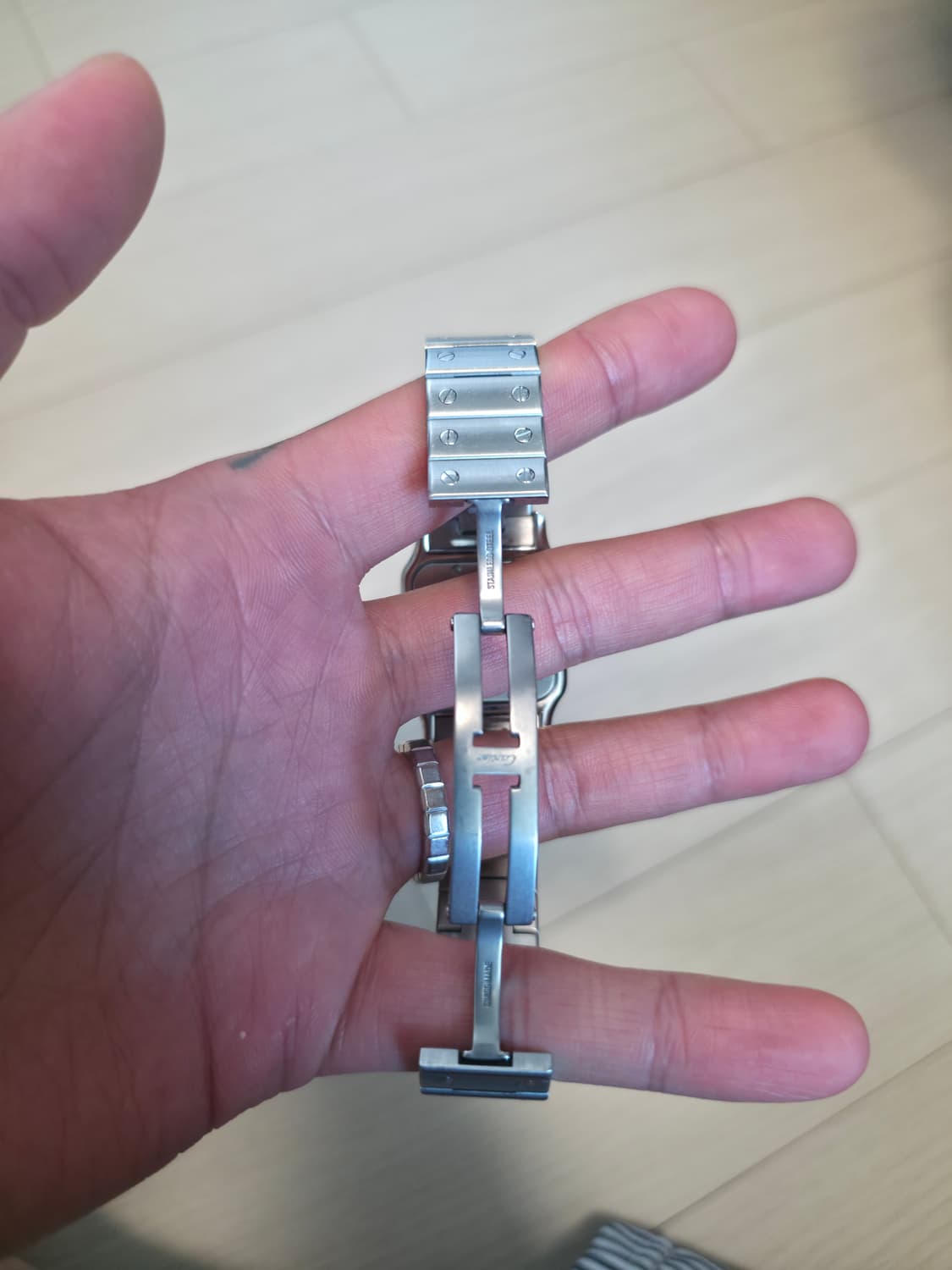 까르띠에 산토스 갈베 lm 쿼츠 풀박스 상품이미지6