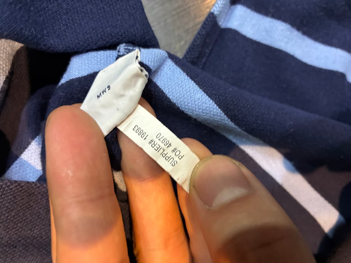 M) 폴로 스트라이프 네이비 pk 셔츠 상품이미지6