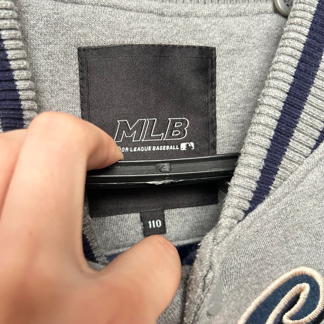 MLB 그레이 베이스볼 자켓 상품이미지4