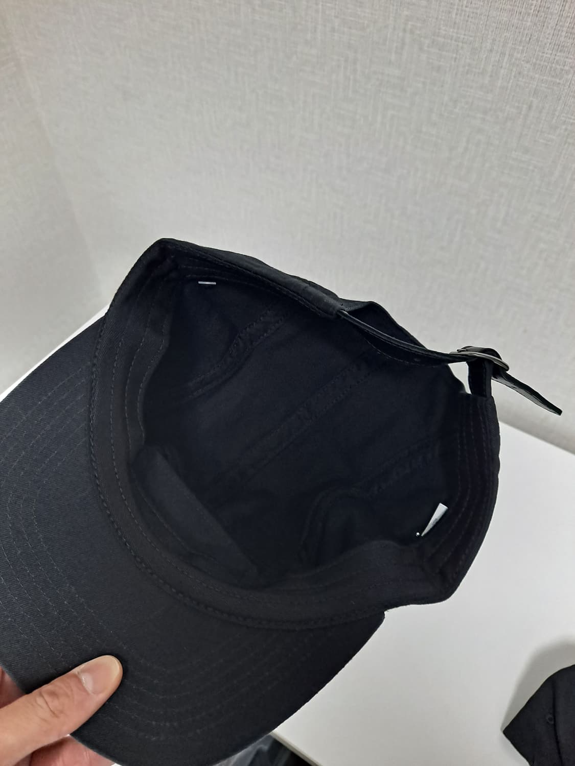 새상품 슈프림 치노캡 블랙  상품이미지3