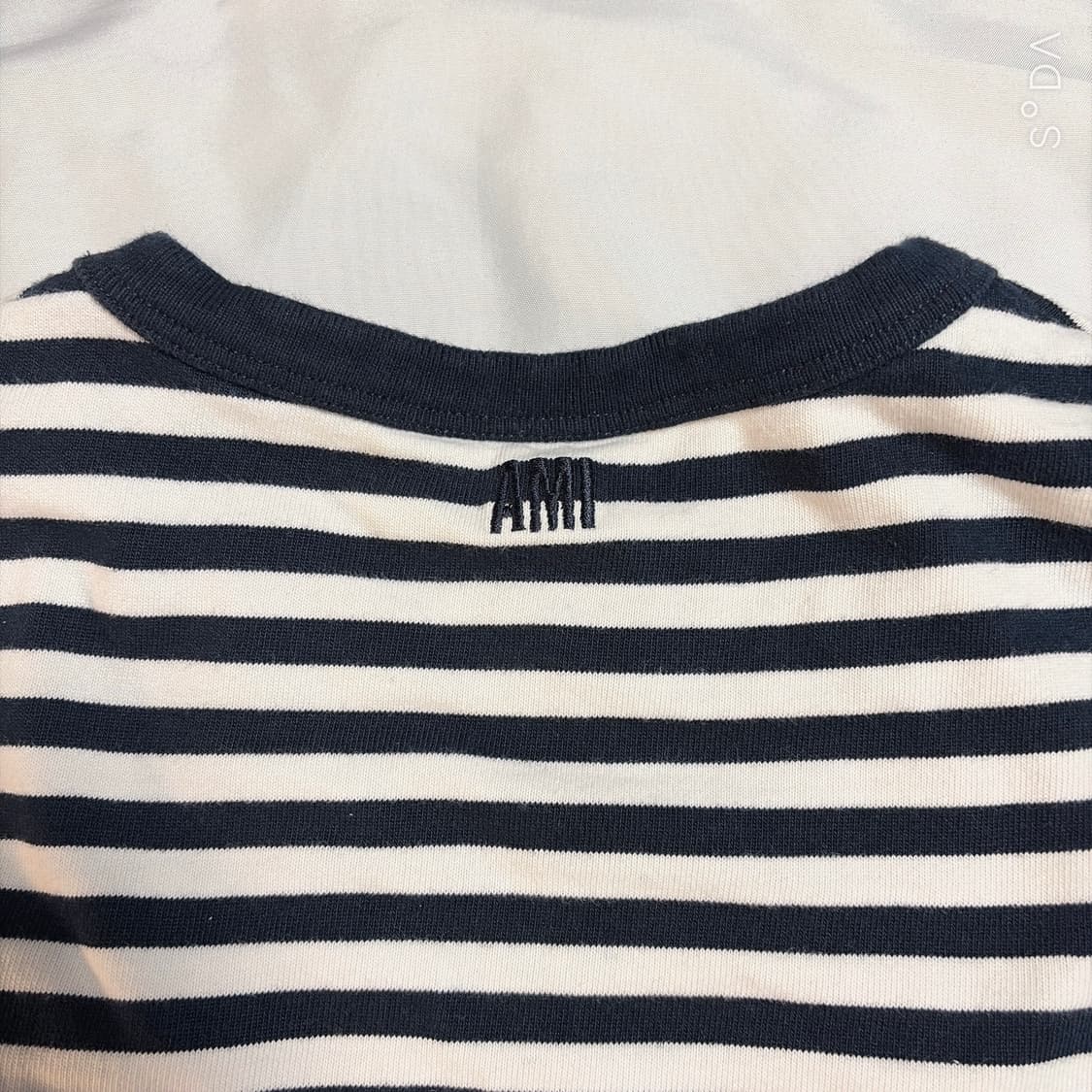 아미 스몰 하트 스트라이프 긴팔 티셔츠 S 상품이미지3