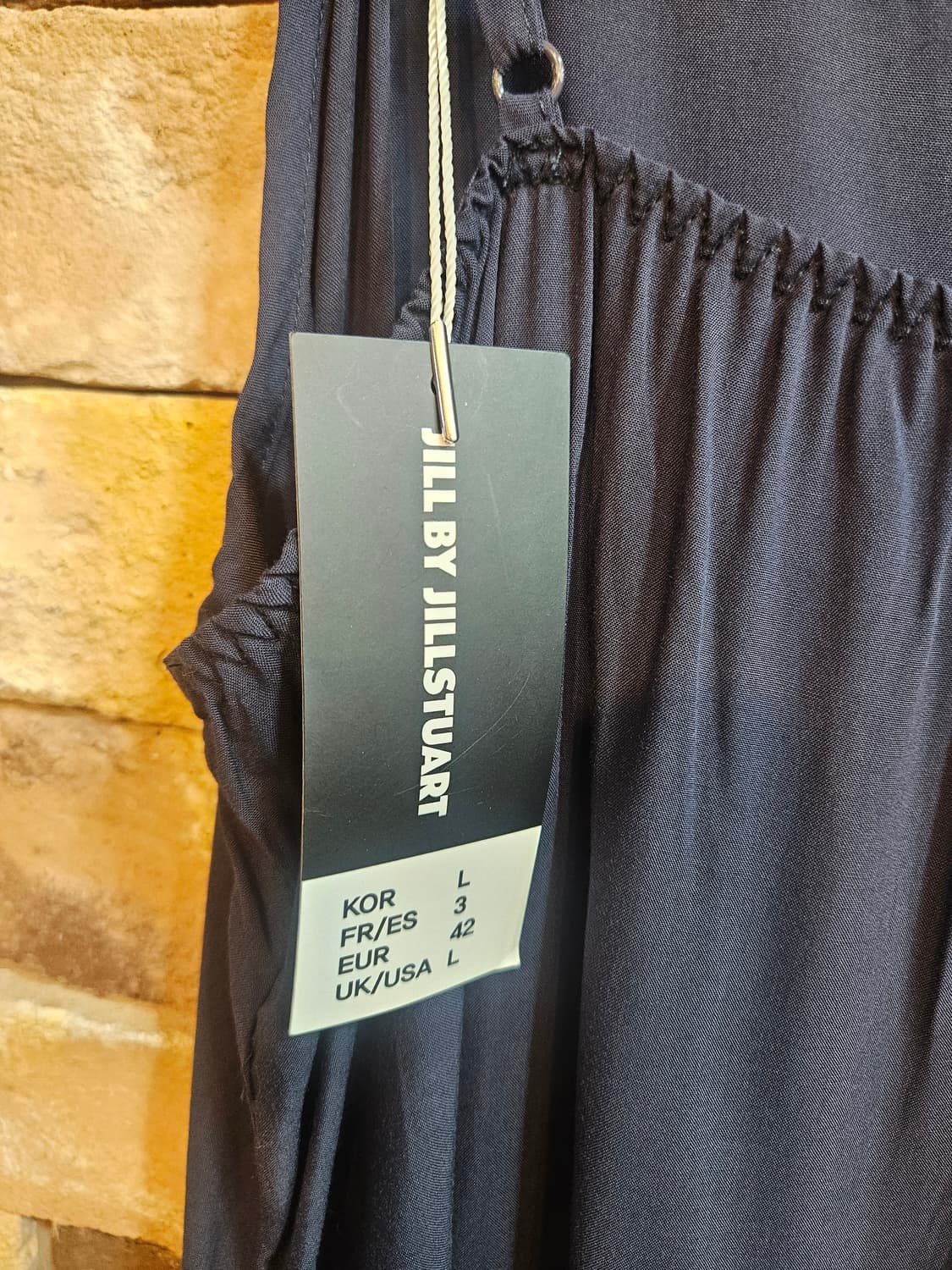 새상품)질바이질스튜어트 네이비 레이스 롱 슬립 원피스 L 상품이미지4