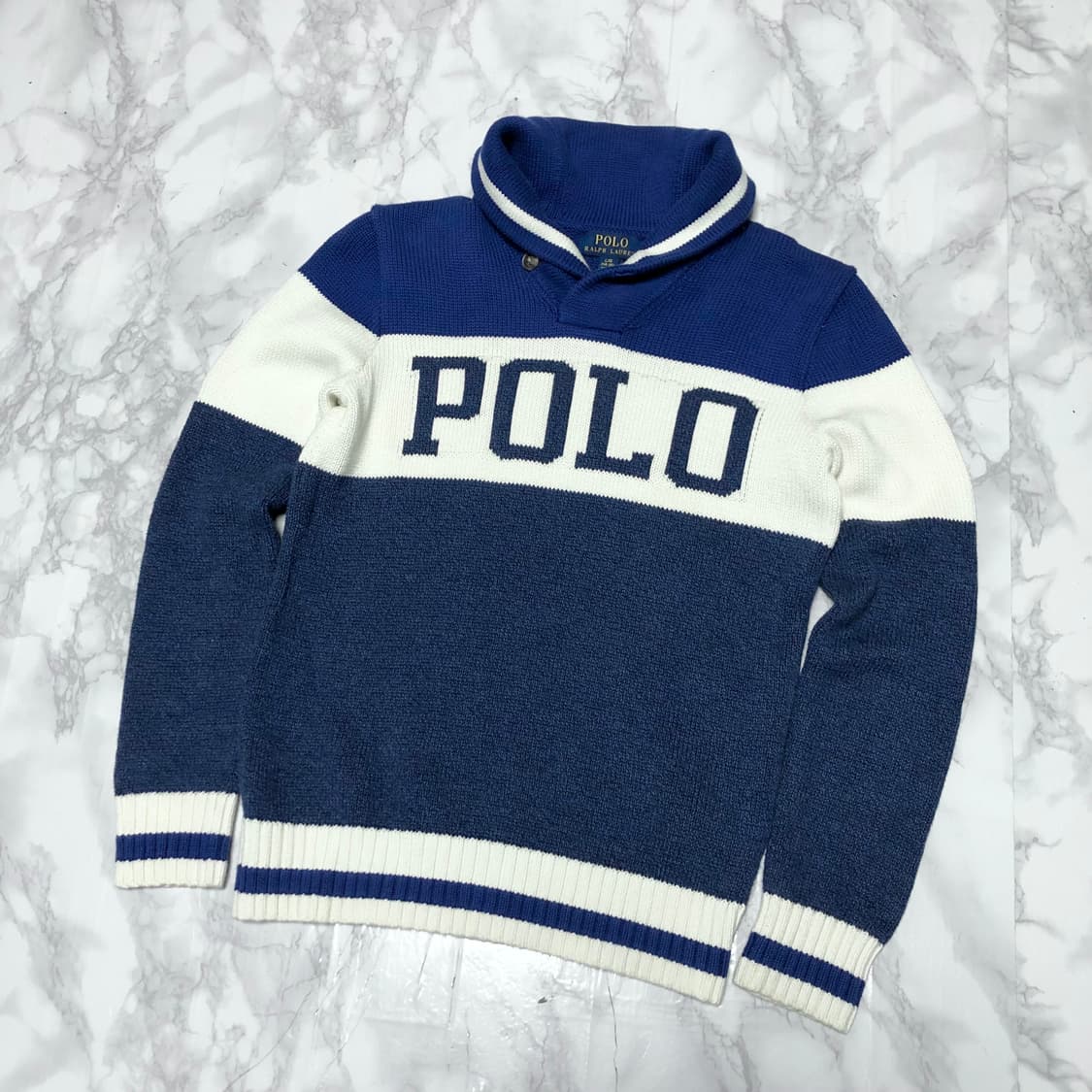 폴로 랄프로렌 니트 상태굿 숄더넥 여성추천 상품이미지1