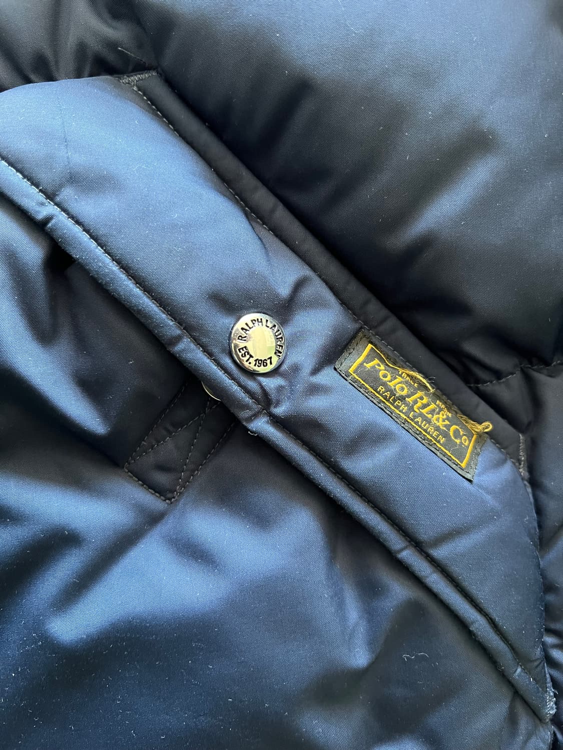 폴로 랄프로렌 패딩 네이비 L 상품이미지3