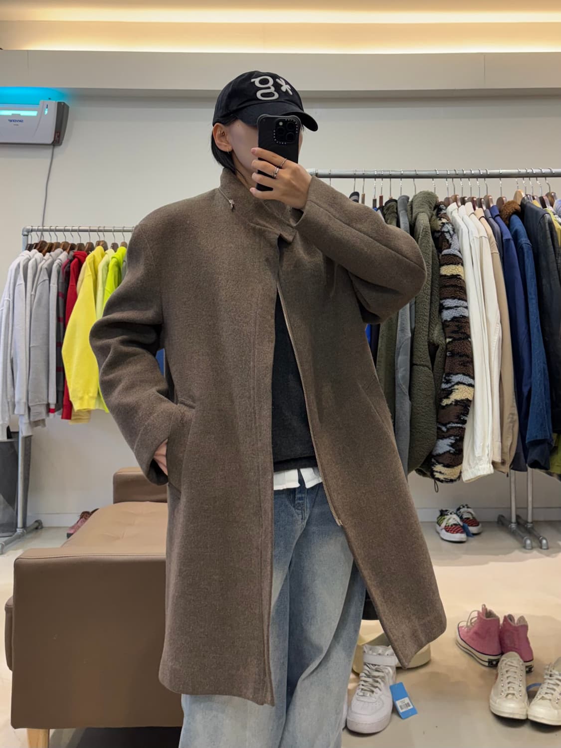 입생로랑 캐시미어 후디드 코트 상품이미지6