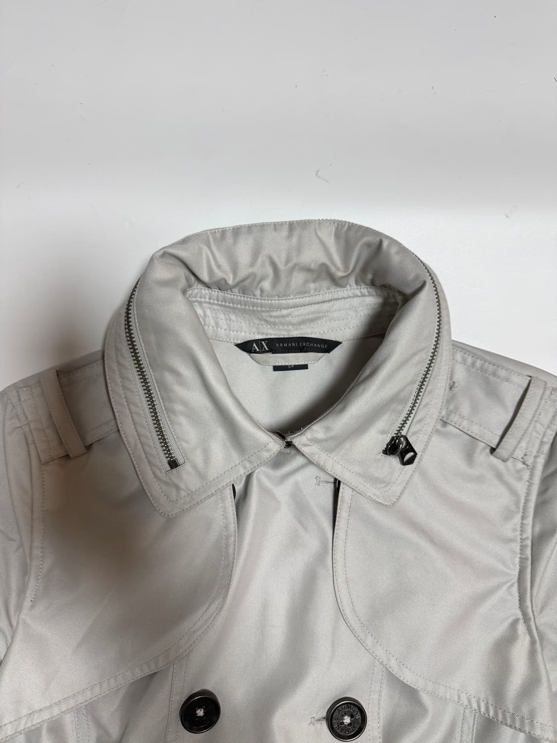 아르마니 익스체인지 더블 브레스트 트렌치 자켓 상품이미지7