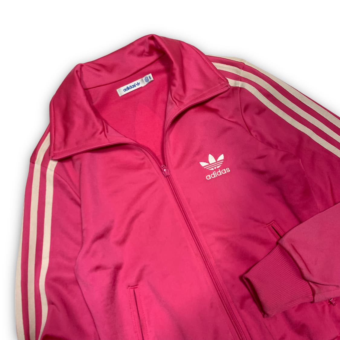 아디다스 핑크 파이어버드 빅로고 슬림 트랙탑 져지 상품이미지3