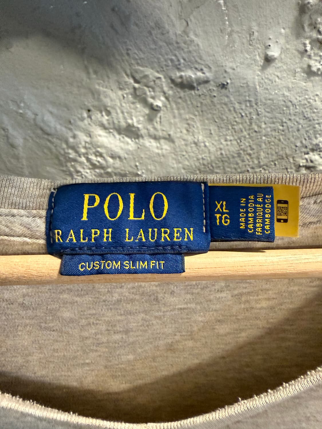 XL 폴로 랄프로렌 POLO 커스텀 브이넥 반팔 티셔츠 베이지 상품이미지6