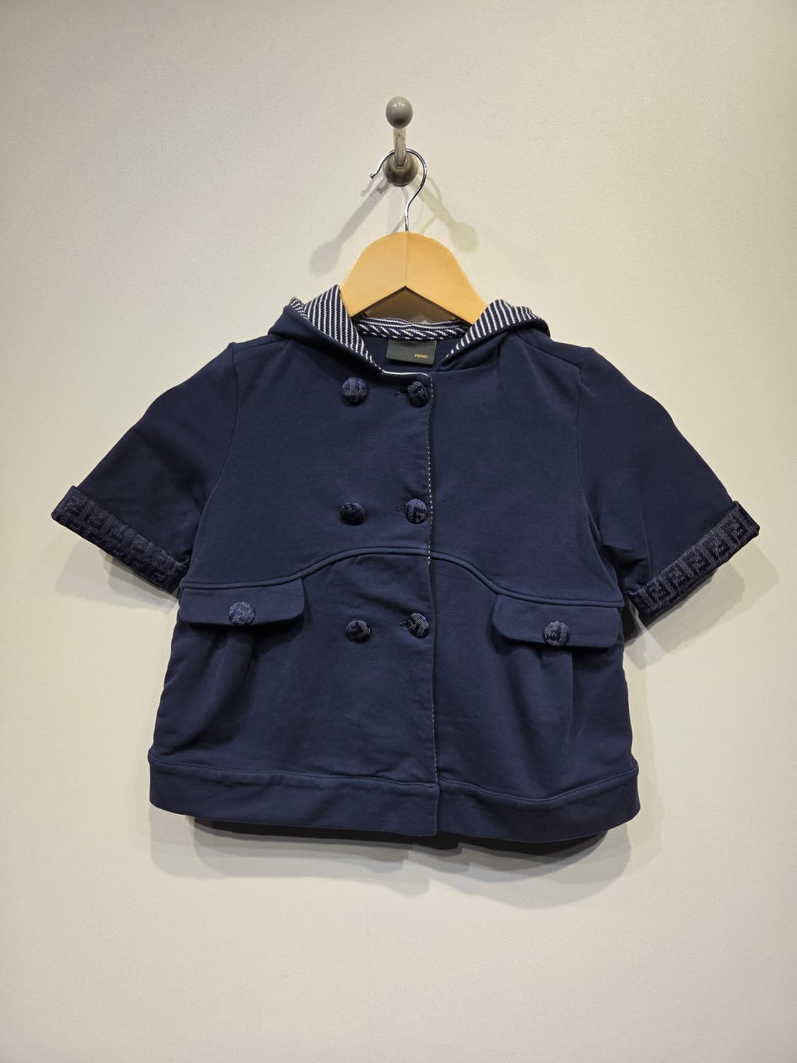 FENDI 펜디 키즈 FF로고 반팔 후드 자켓 상품이미지1
