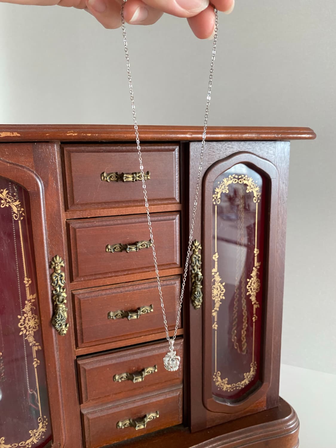 18k도금 크라운 십자가 목걸이 상품이미지5