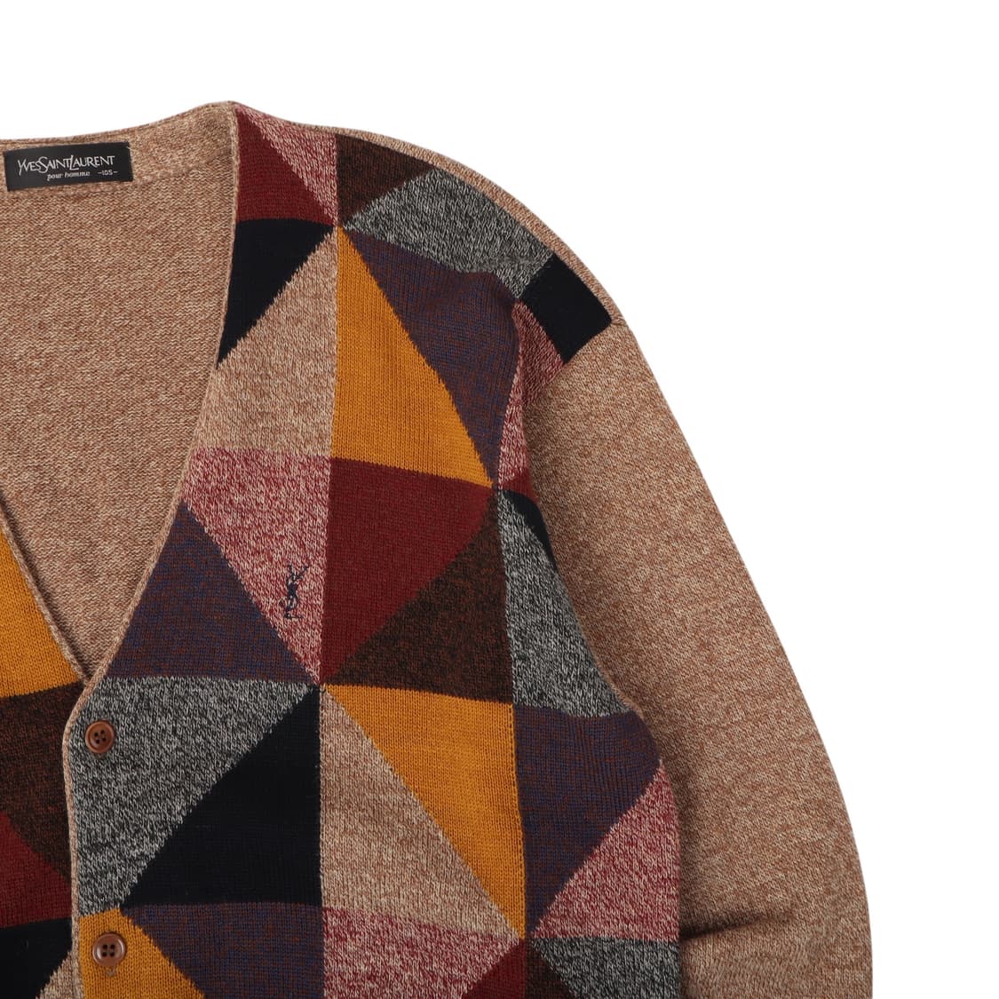 입생로랑 뿌르 옴므 베이지 패턴 울 가디건 상품이미지3