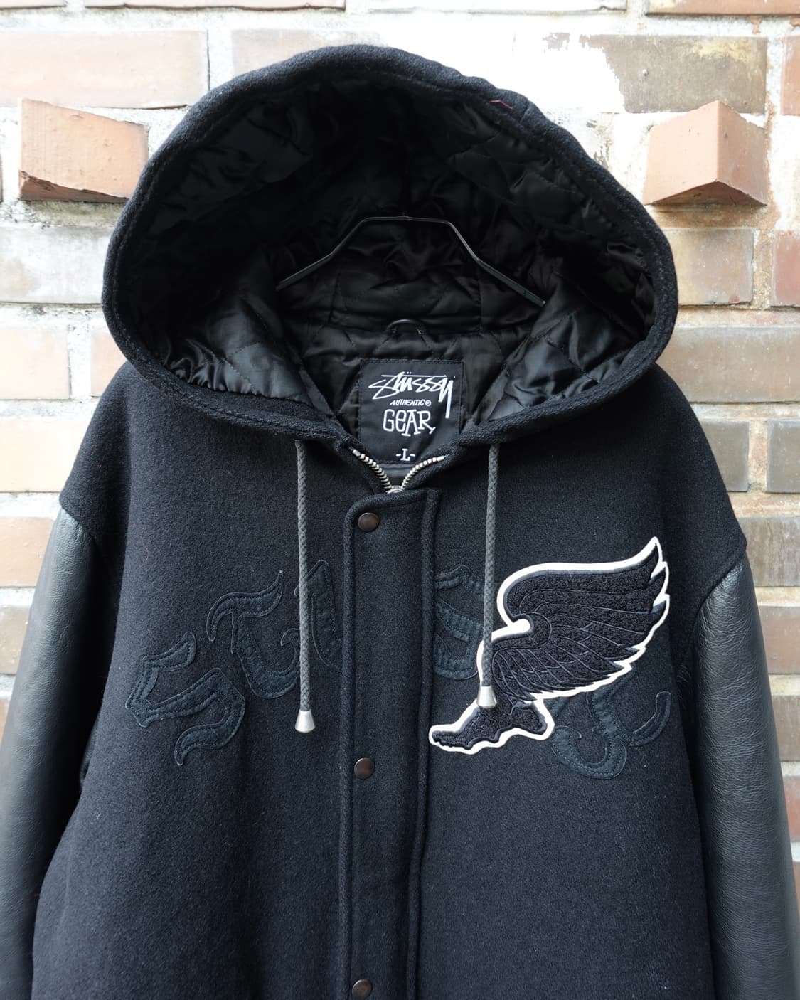 00s 스투시 어센틱 기어 후디드 바시티 (MADE IN USA) 상품이미지2