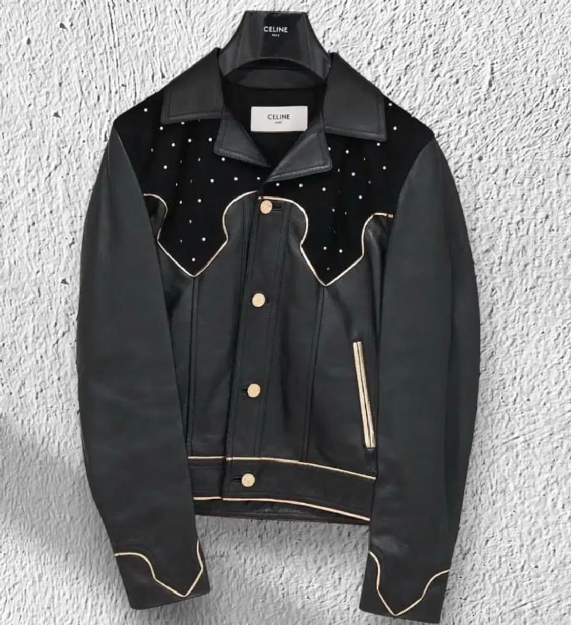 [엔하이픈 니키님 착용] 셀린느 23fw 스터드 스웨이드 램스킨 레더자켓 상품이미지6