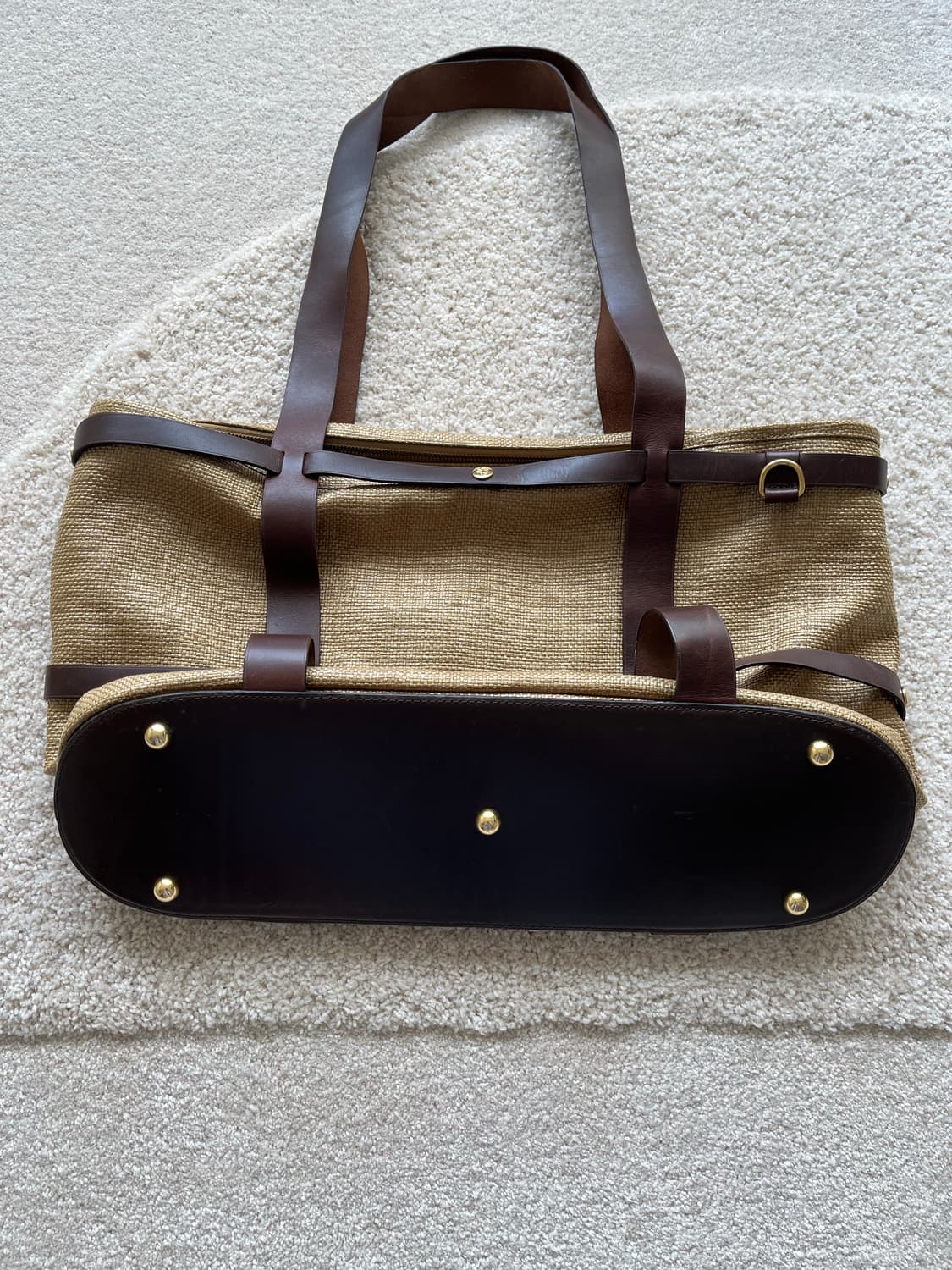 브룩스 브라더스 라탄 리얼 레더 숄더 백 상품이미지5