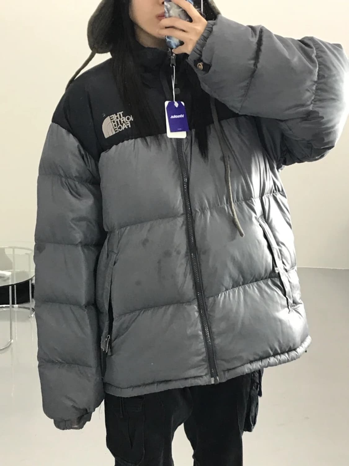 노스페이스 그레이 700 패딩 상품이미지3